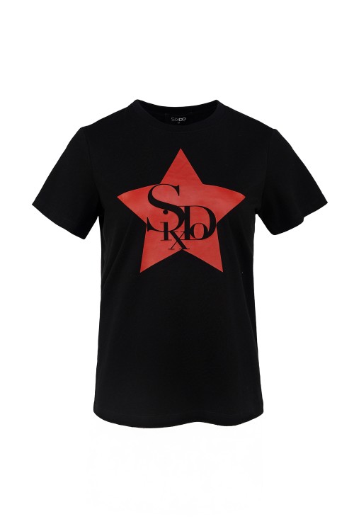 Sixdo Black Star Sixdo Cotton Tshirt